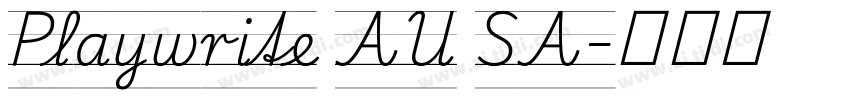 Playwrite AU SA字体转换